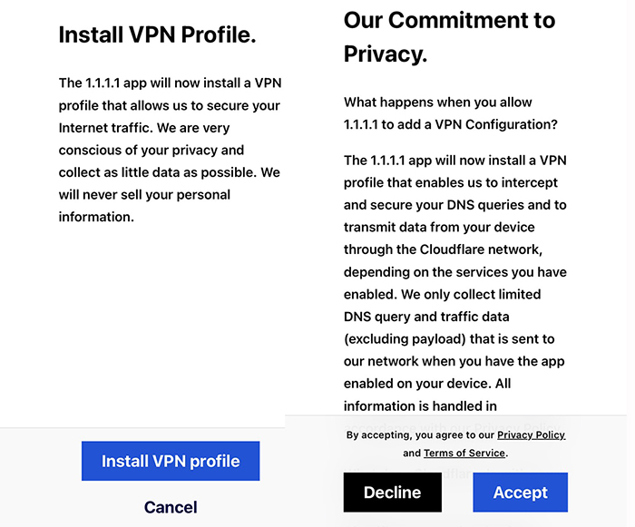 Cách tải VPN 1.1.1.1 để vào link chặn